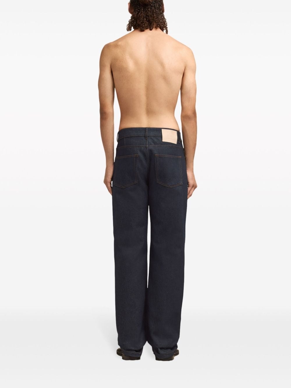 mid-rise straight-leg jeans - 4