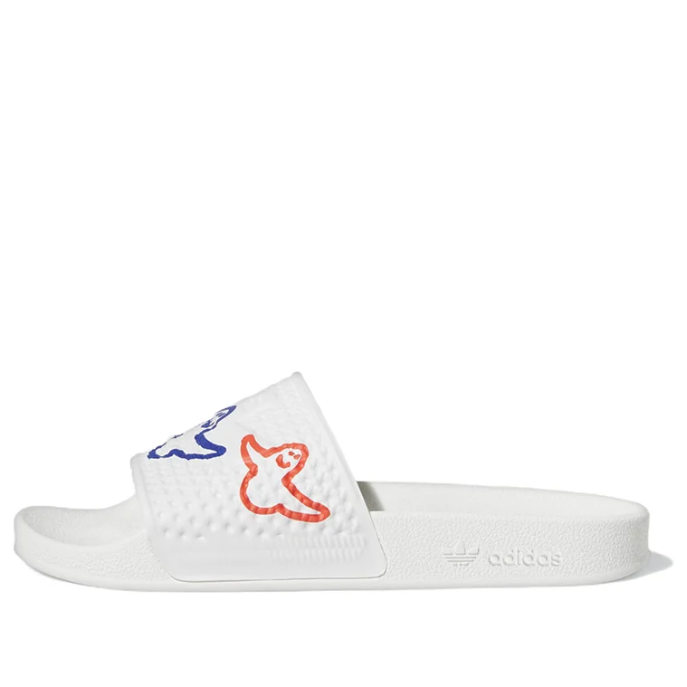 adidas Shmoofoil Slides 'Cloud White Red Pulse Mint' HQ2034 - 1