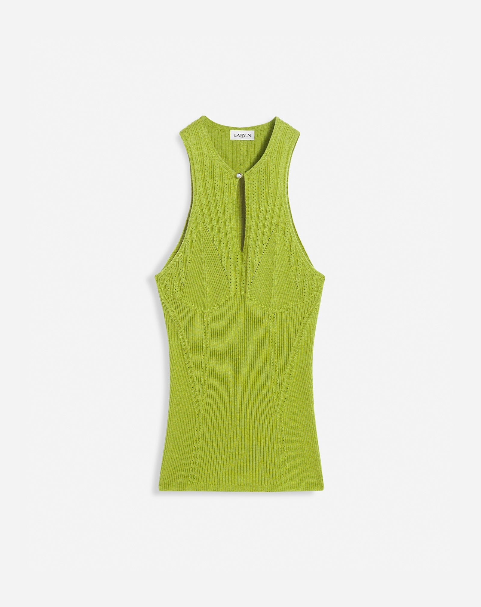 SLEEVELESS TOP WITH BACK COLLAR - 1