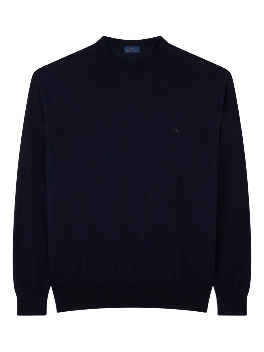 shark fin embroidery crewneck sweater - 1