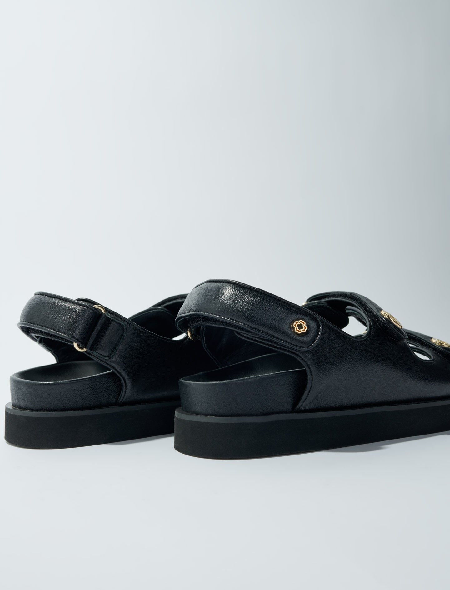 Flat leather sandals - 3