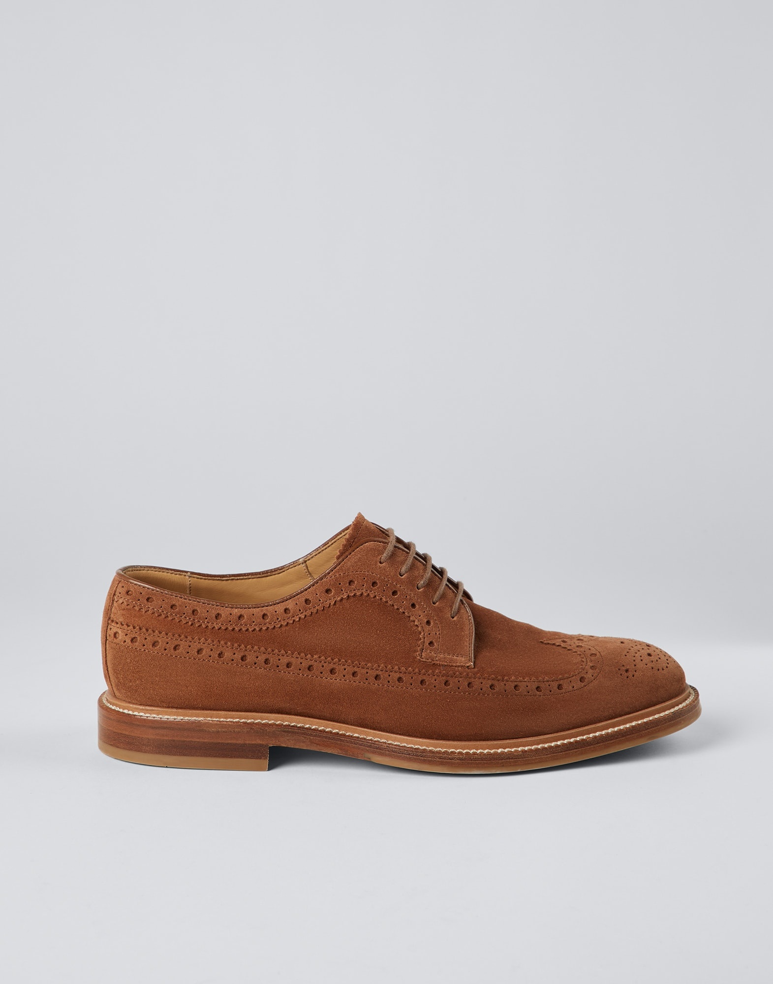 Suede longwing brogue Derby - 5