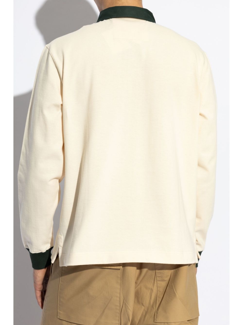 logo-patch polo shirt - 4
