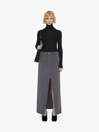 Givenchy SKIRT IN WOOL AND CASHMERE WITH SLIT outlook