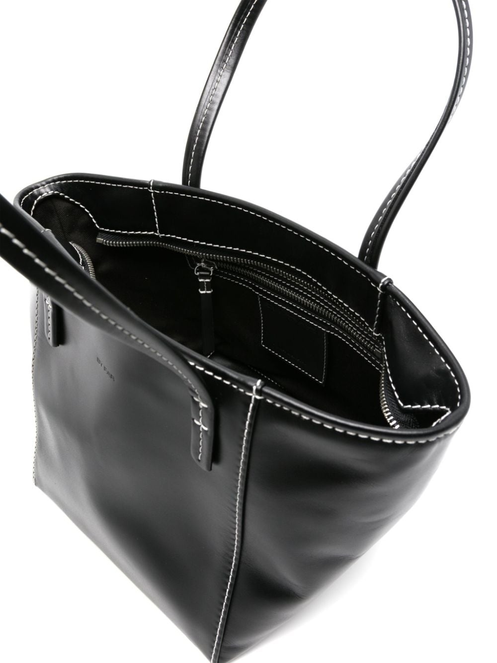 Bar leather tote bag - 5