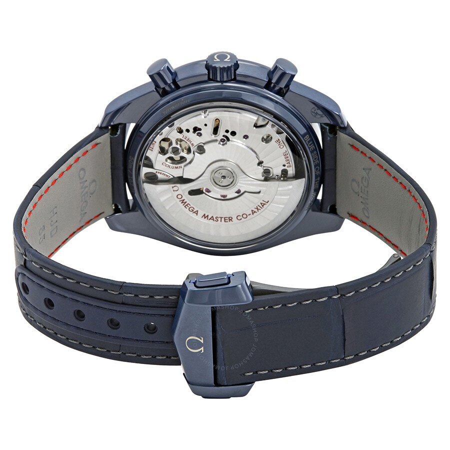 Pre-owned Omega Speedmaster Chronograph Tachymeter Blue Dial Men's Watch 304.93.44.52.03.001 - 3