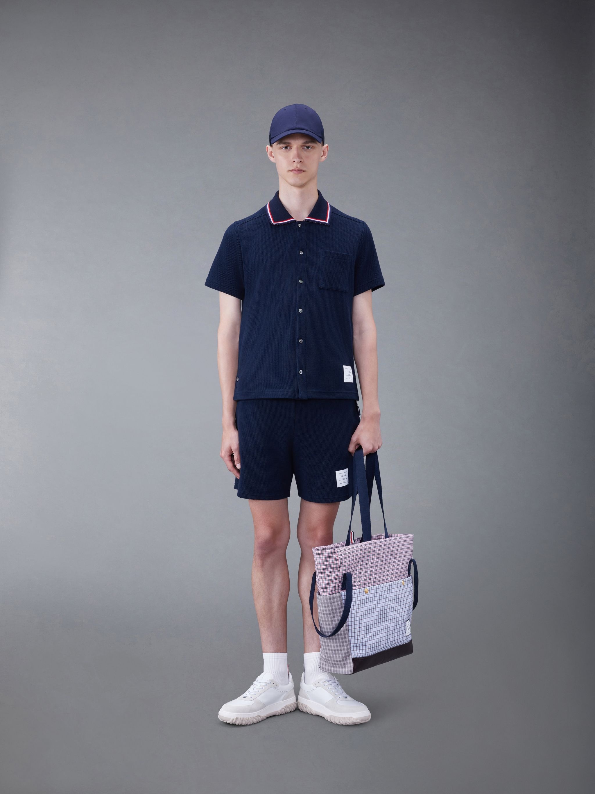 RWB stripe-trimmed track shorts - 3
