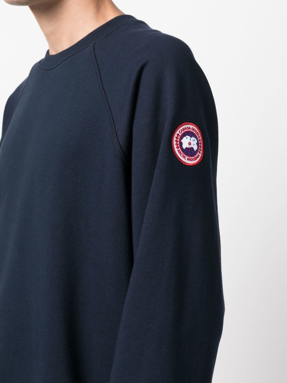 logo-patch crew-neck sweatshirt - 5