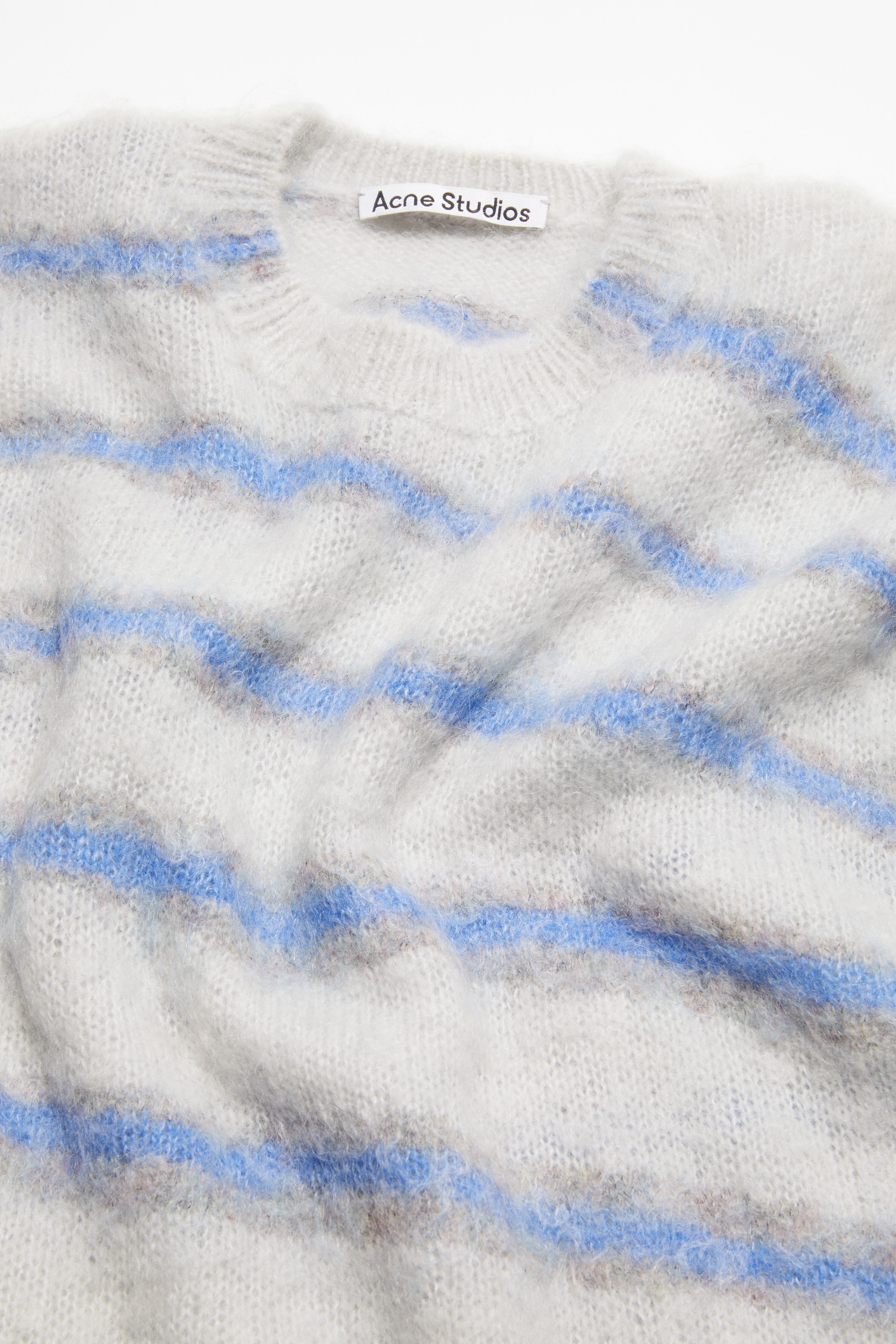 Mohair blend jumper - Light grey/sweet blue - 5
