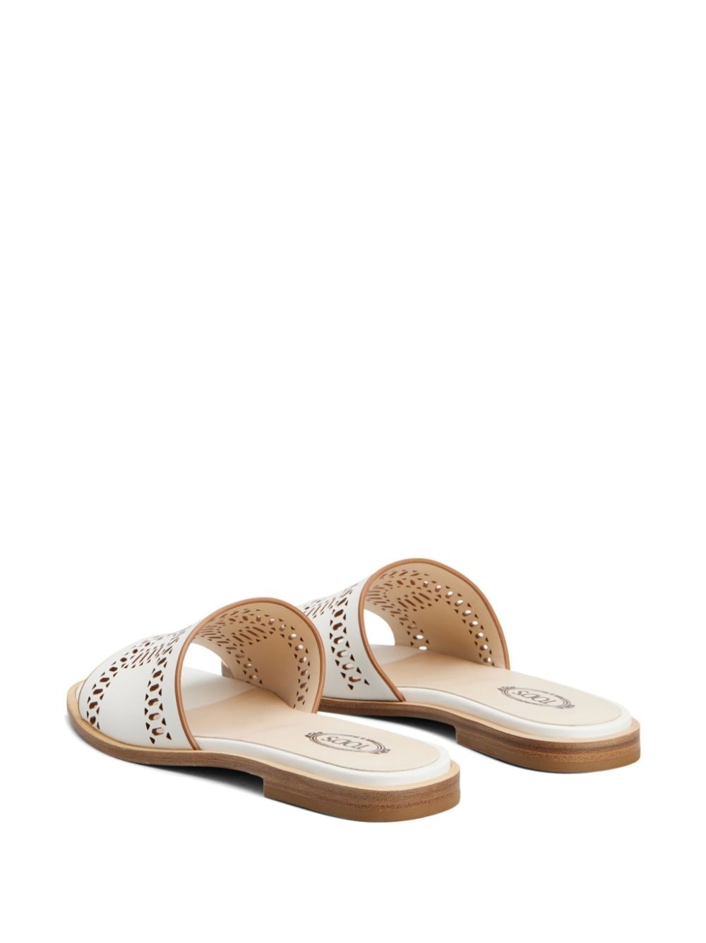 Tod's laser-cut leather sandals | farfetch | REVERSIBLE