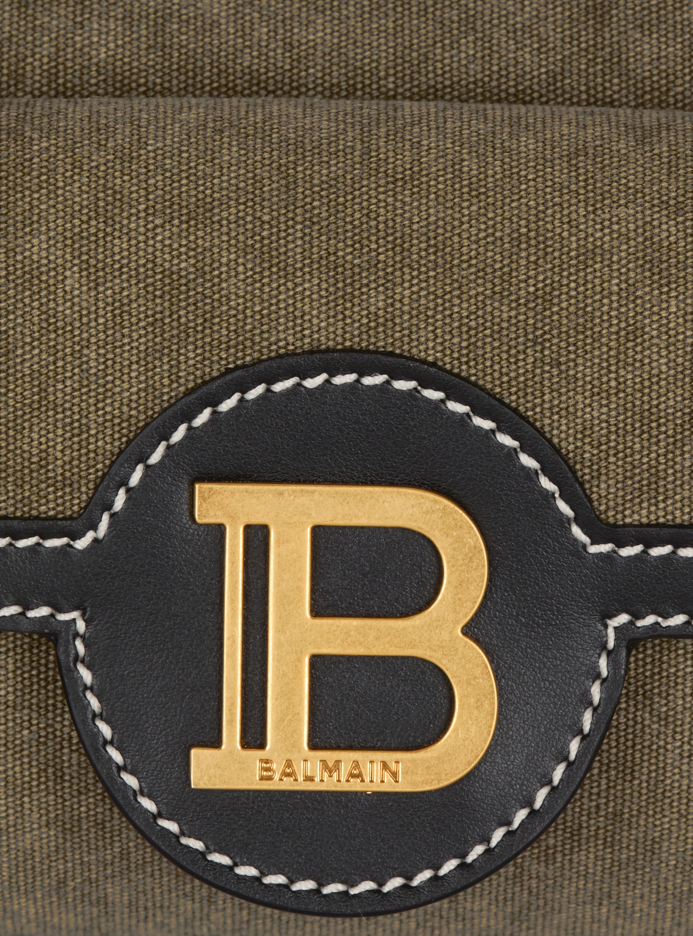 B-Buzz Hobo bag in leather and canvas - 7