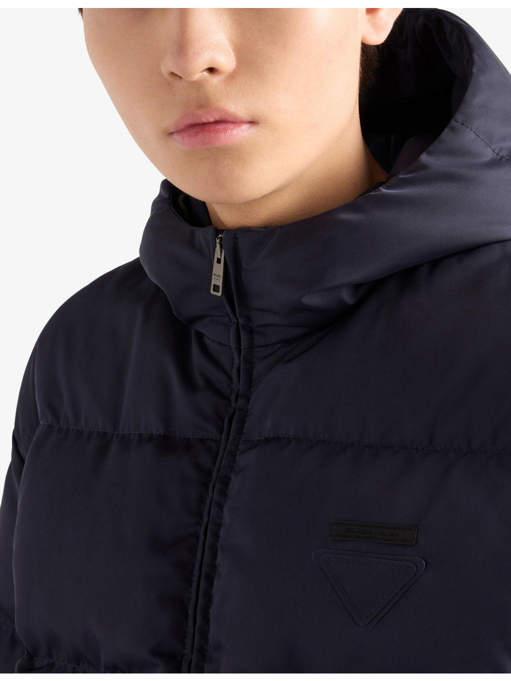 Medium-Weight Hooded Re-Nylon Down Jacket - 5