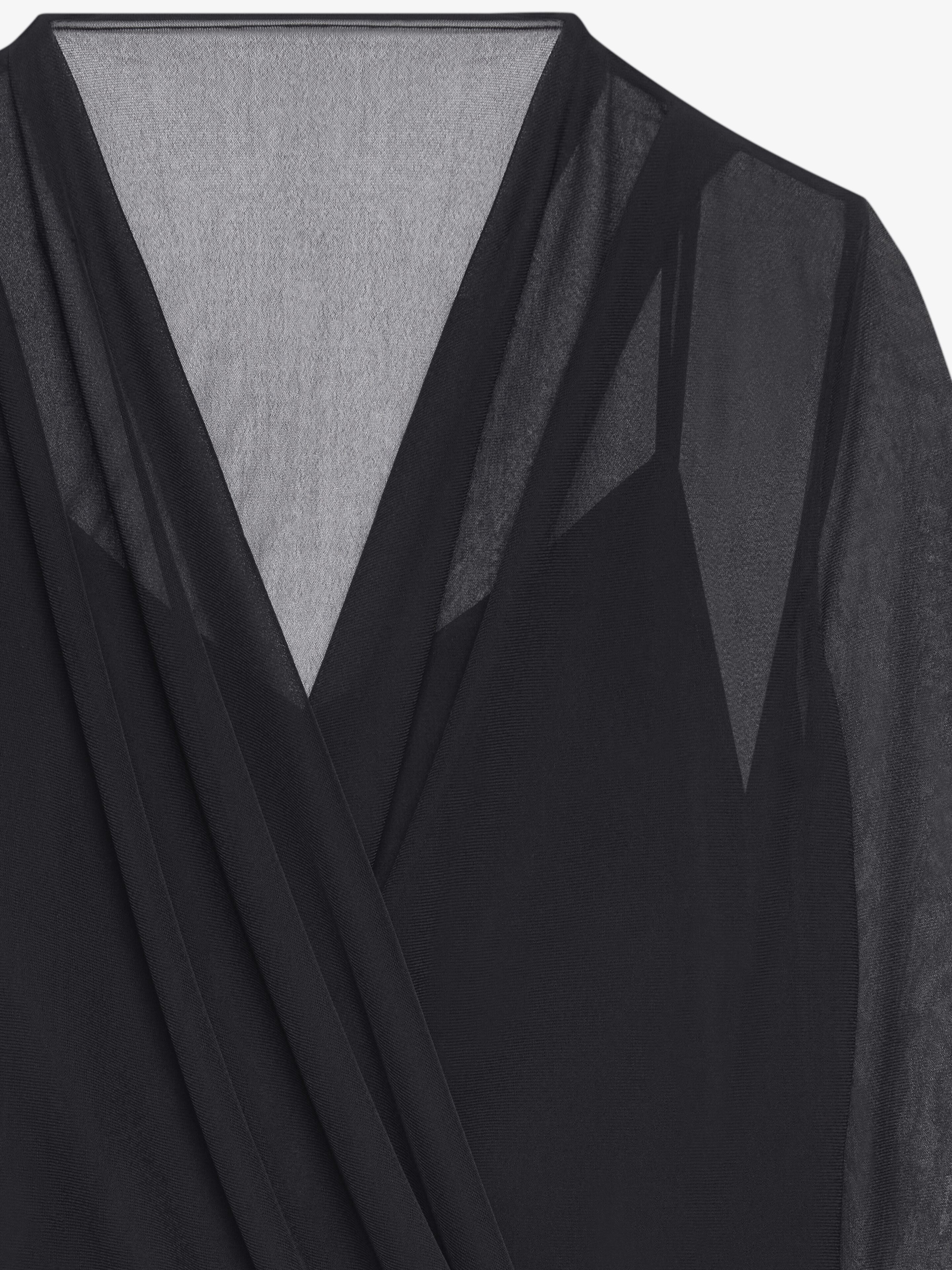 DRAPED BLOUSE IN JERSEY - 5
