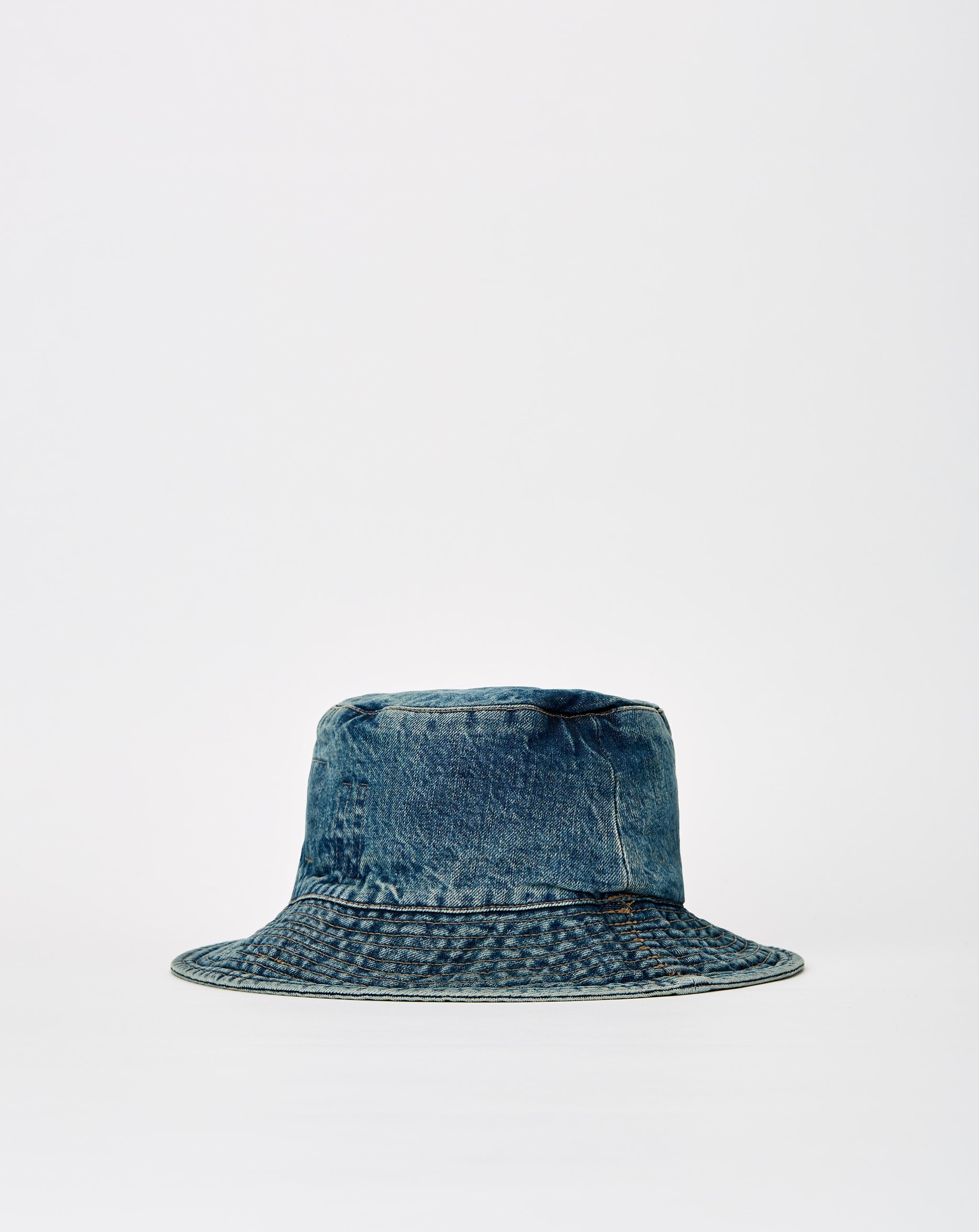 帽子 Rick Owens DRKSHDW DENIM GILLIGAN HAT Gray Foil Stretch Denim Gilligan Hat by Rick Owens DRKSHDW
