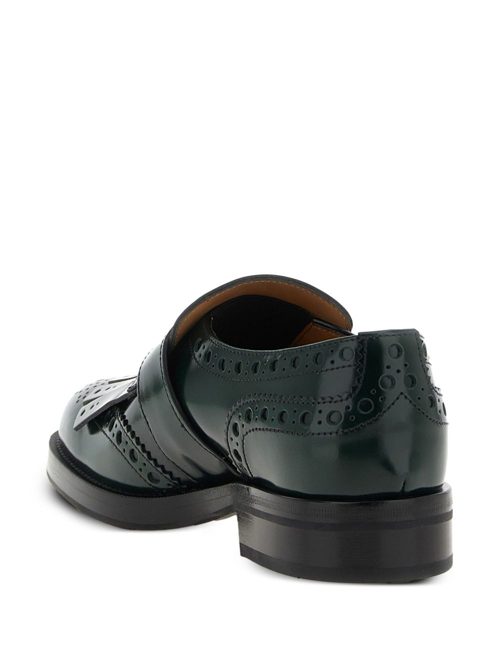 fringe brogue buckle shoes - 3