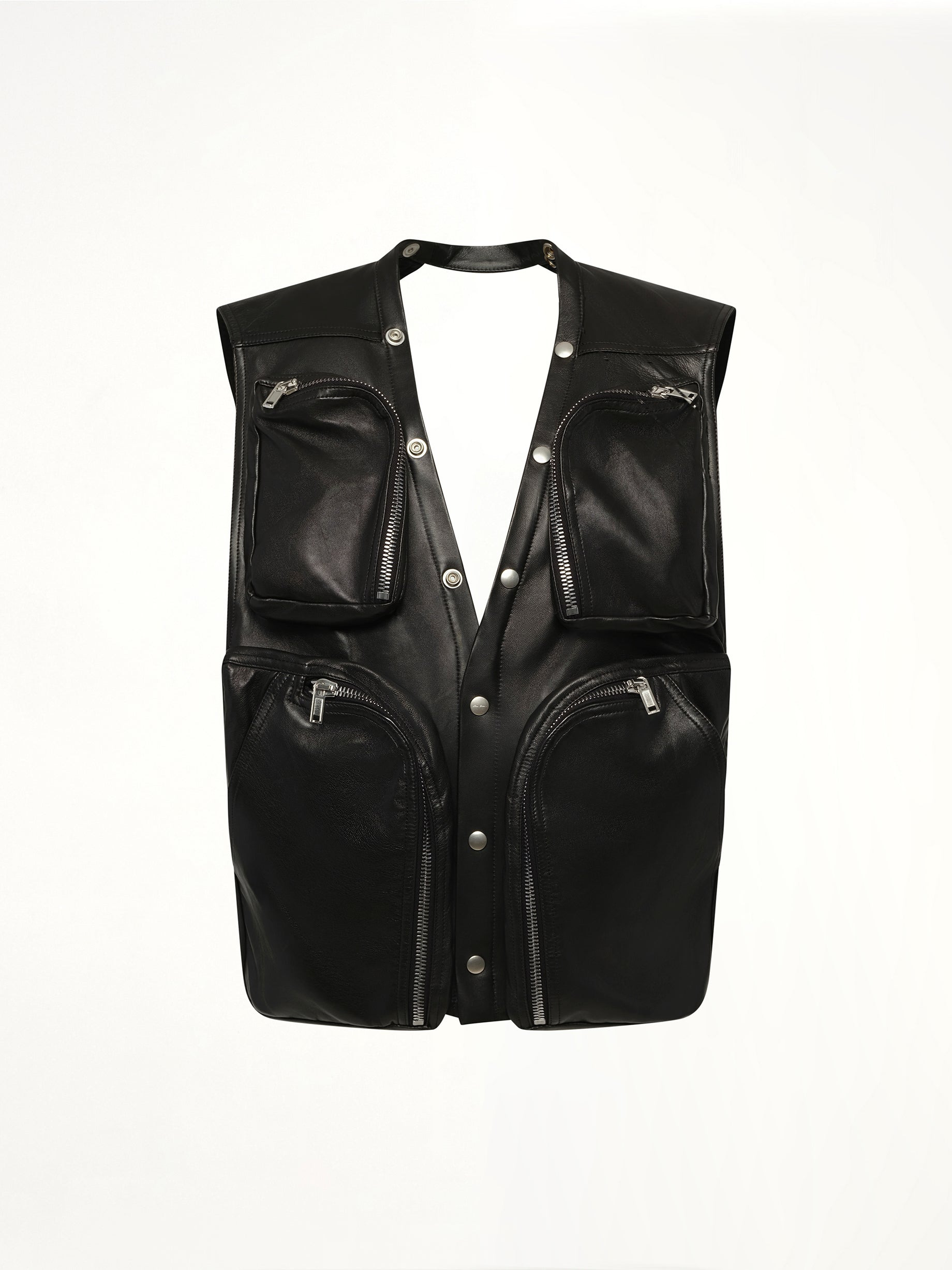 Cargo Vest in Black - 2