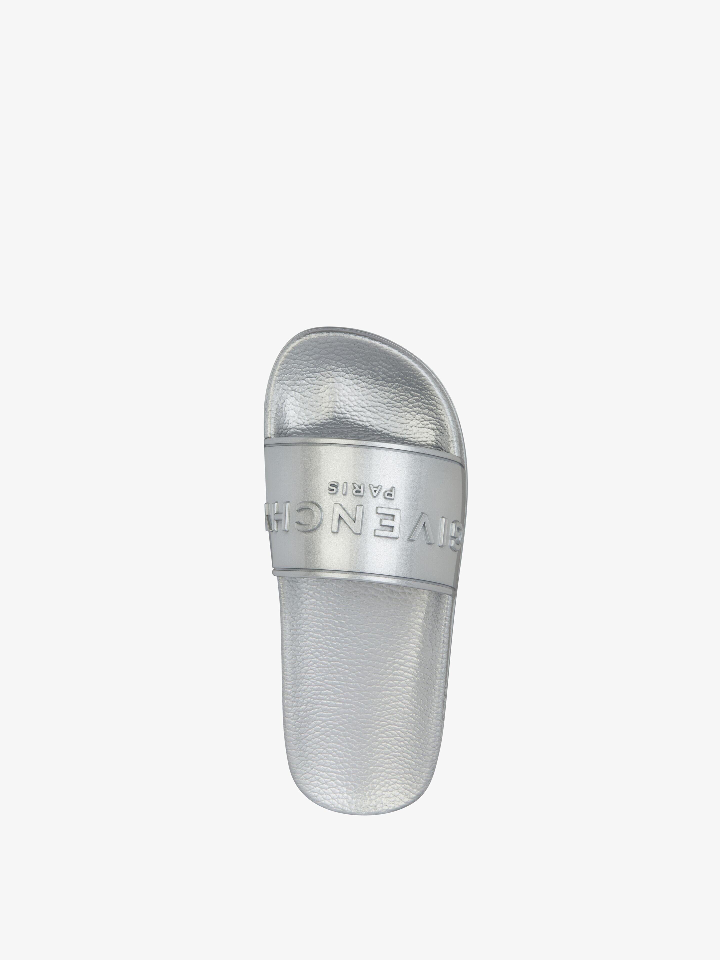 SLIDE FLAT SANDALS IN RUBBER - 4