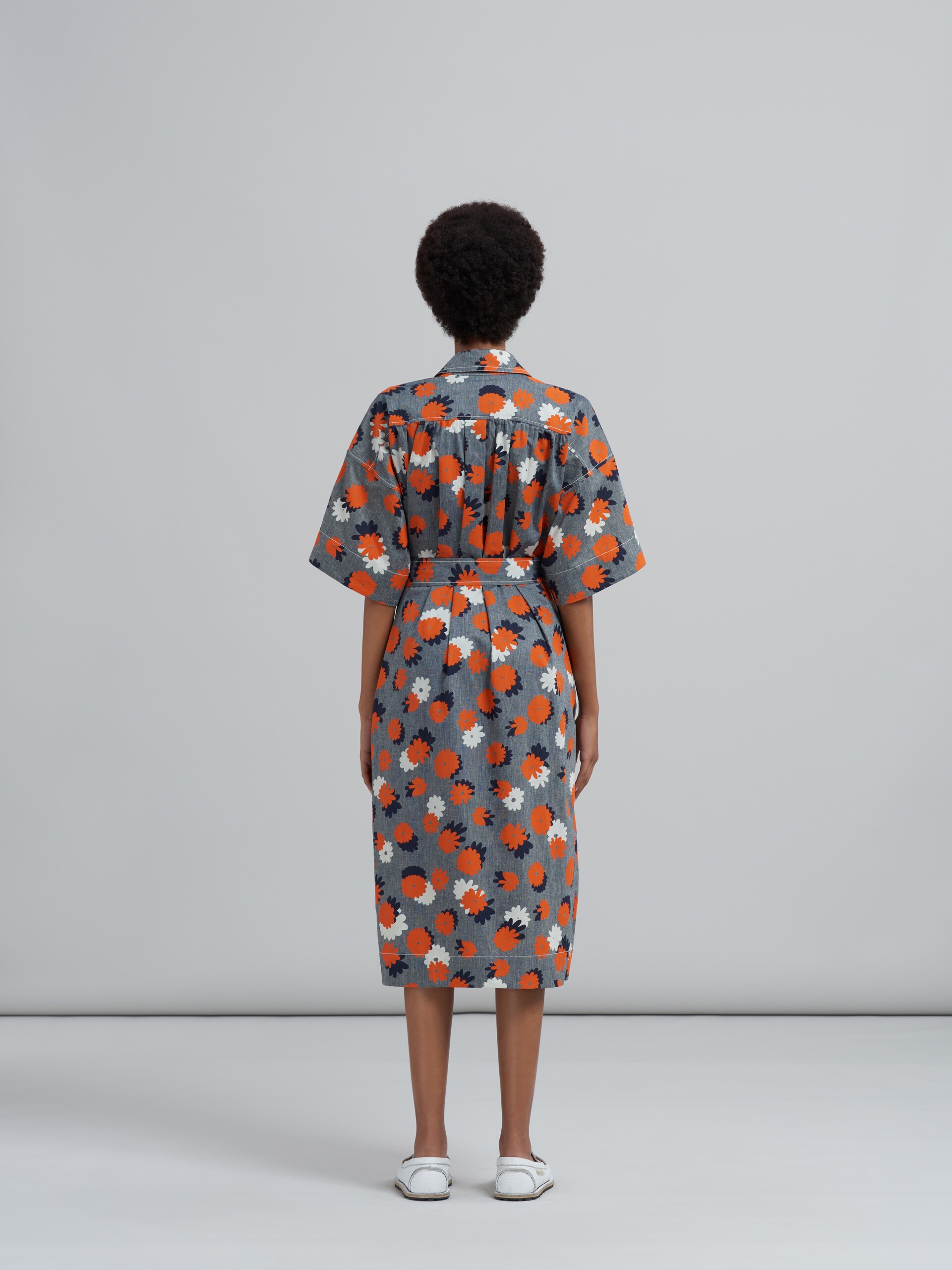 DAISIES PARTY PRINT CHAMBRAY DRESS - 3
