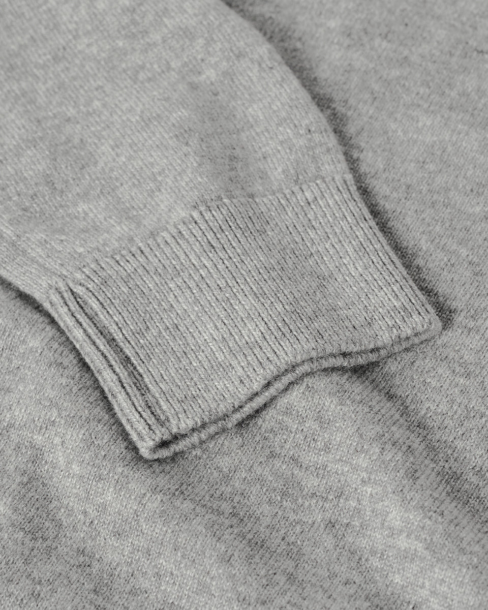 Classic Cashmere Grey Round Neck Jumper - 6