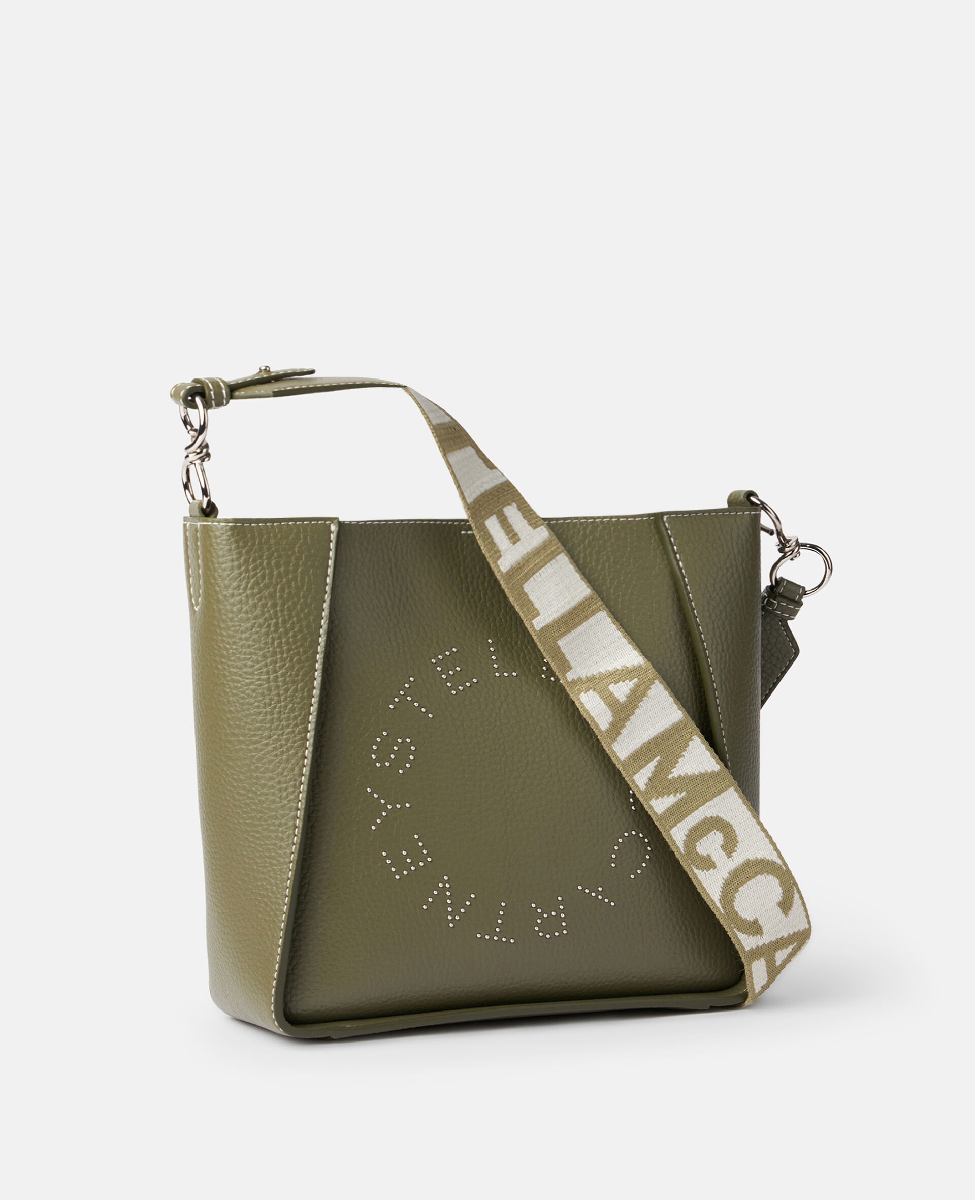Logo Studded Grainy Alter Mat Shoulder Bag - 2