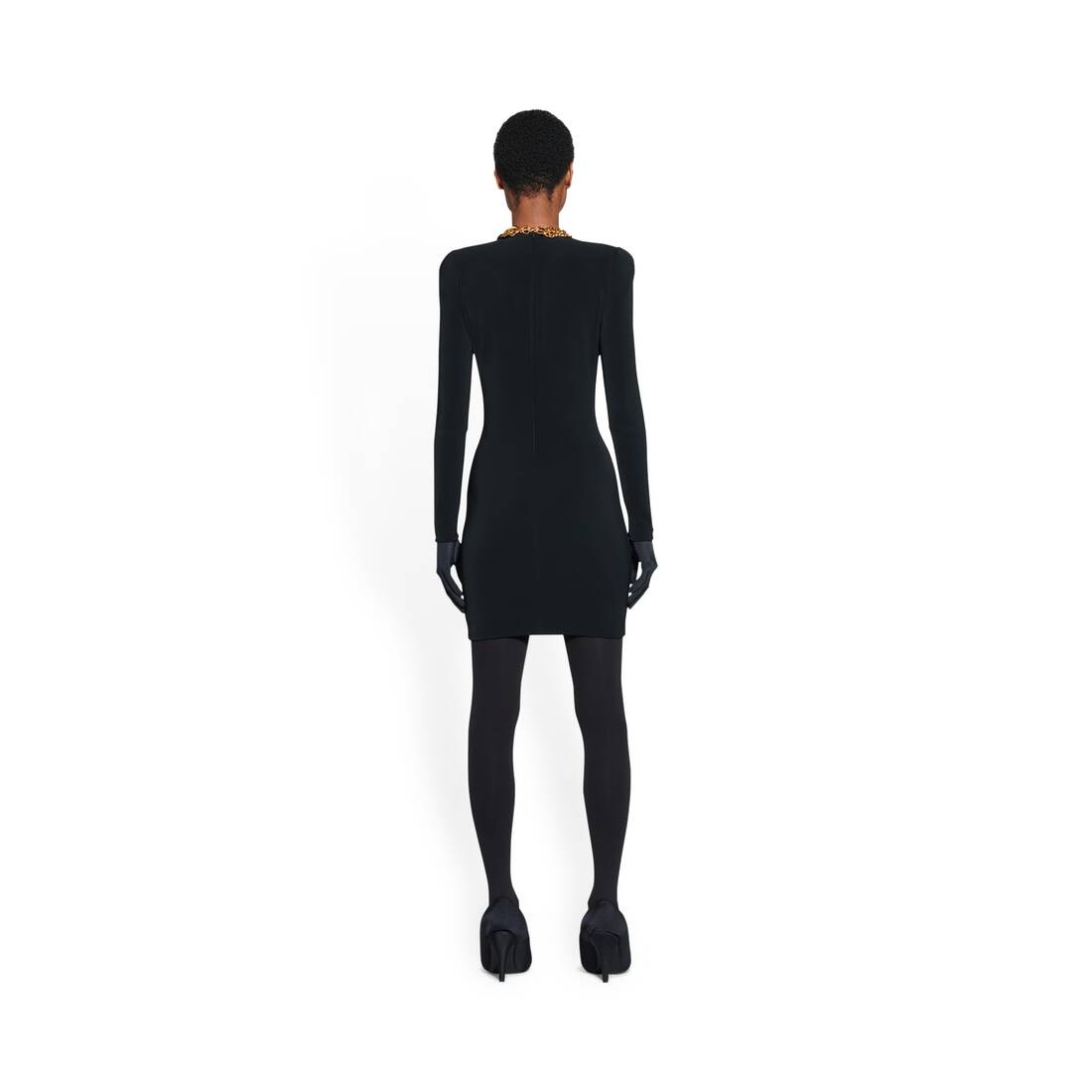 Women's Mini Dress in Black - 4