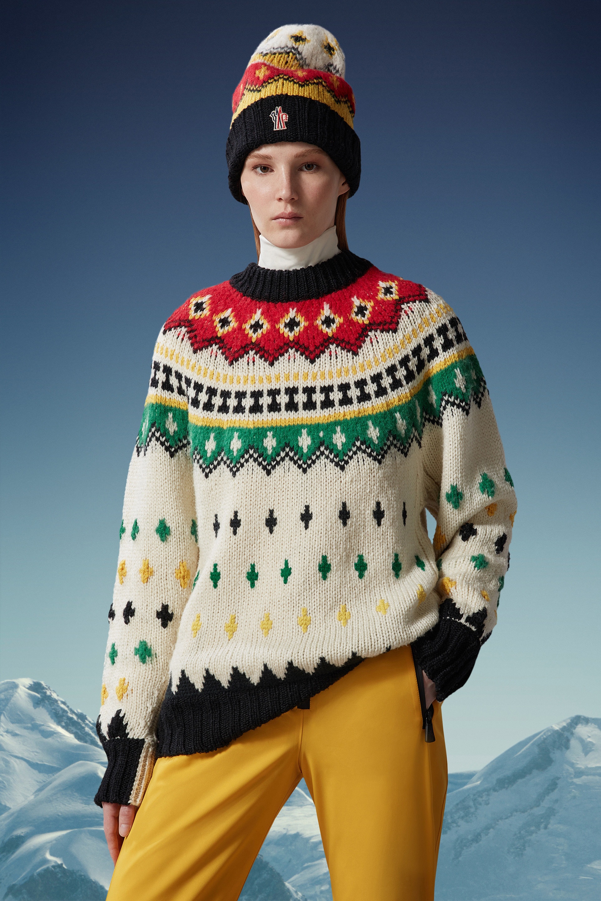 Alpaca & Wool Jacquard Sweater - 2
