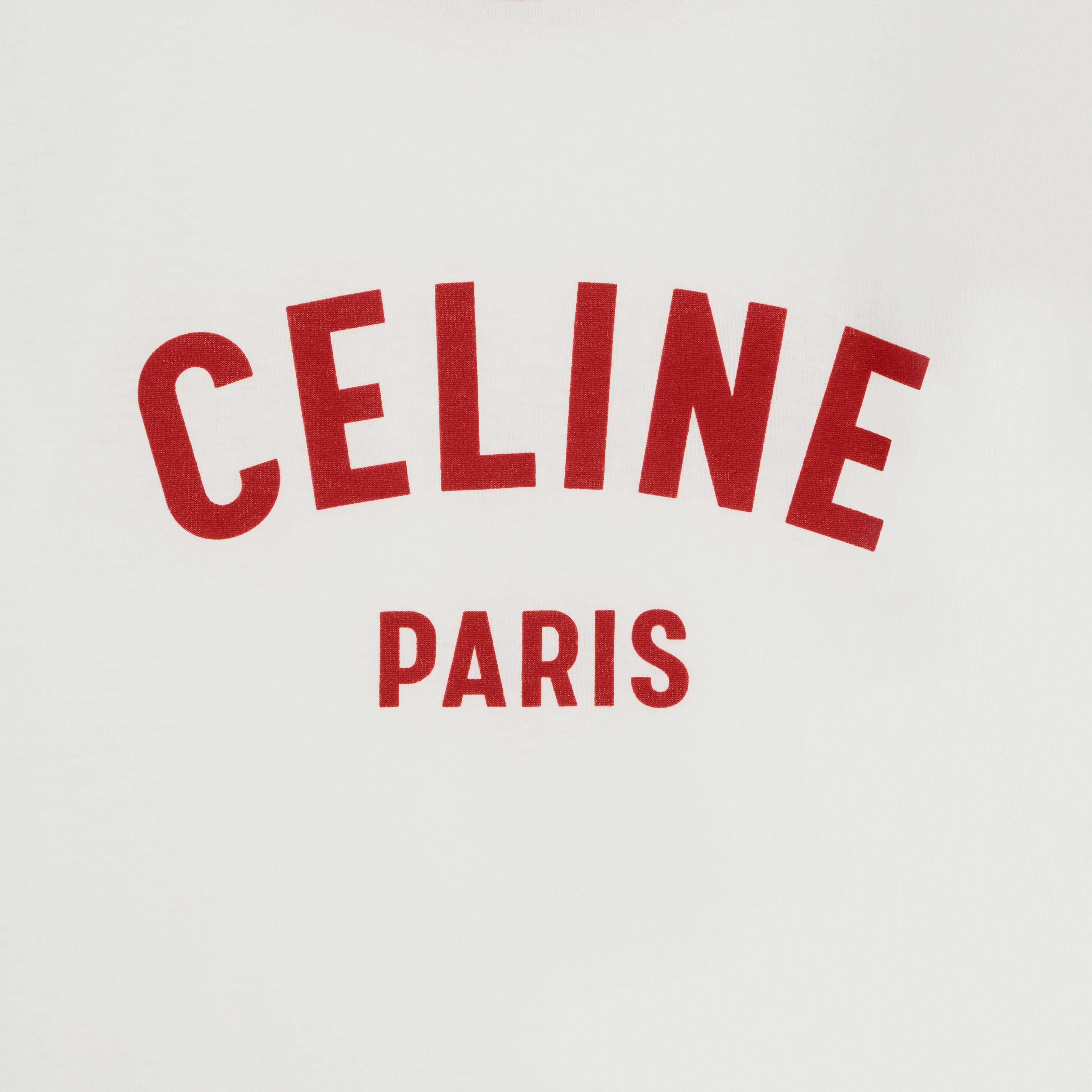 CROPPED CELINE T-SHIRT IN COTTON JERSEY