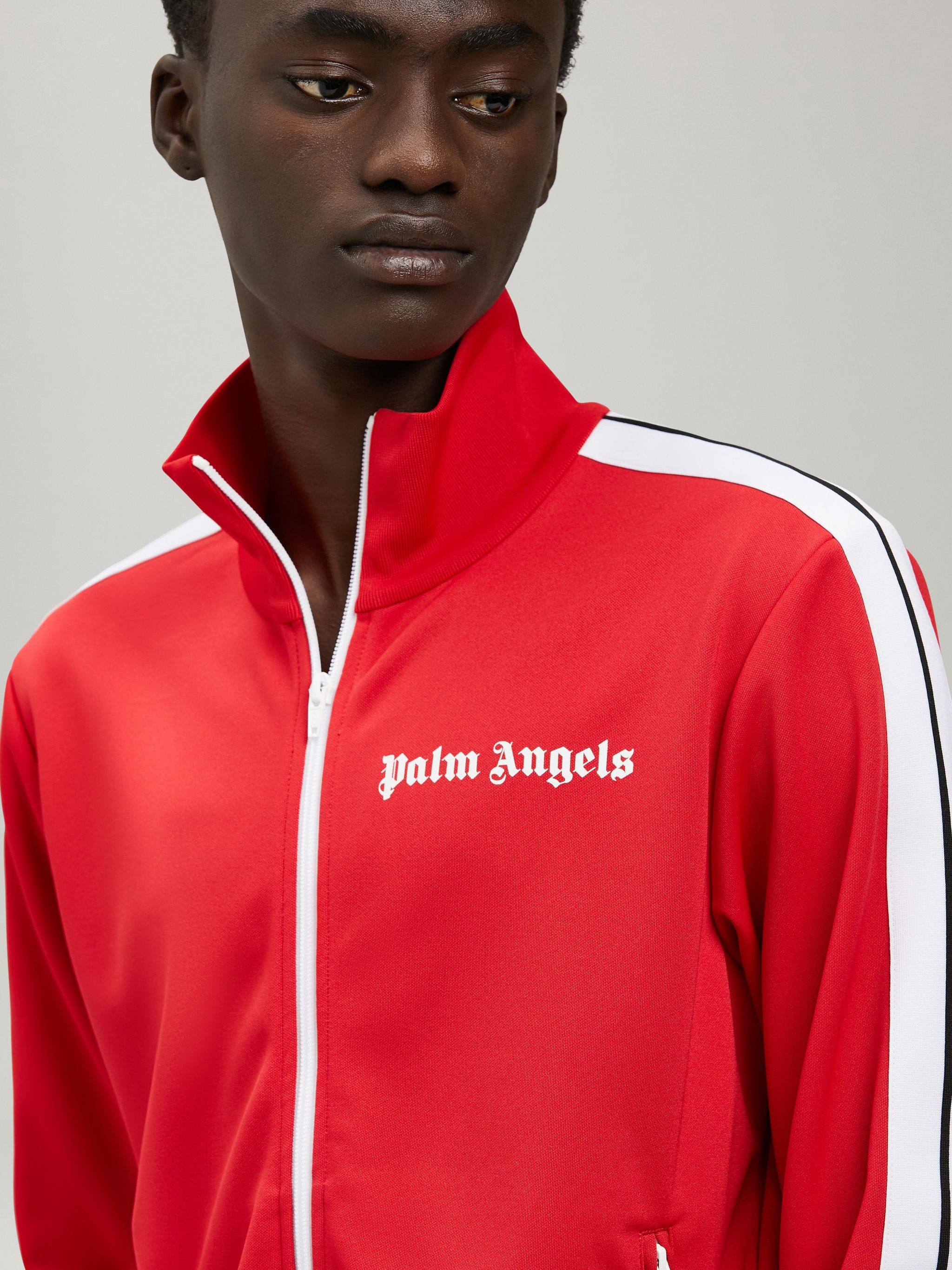 logo print track jacket - 6