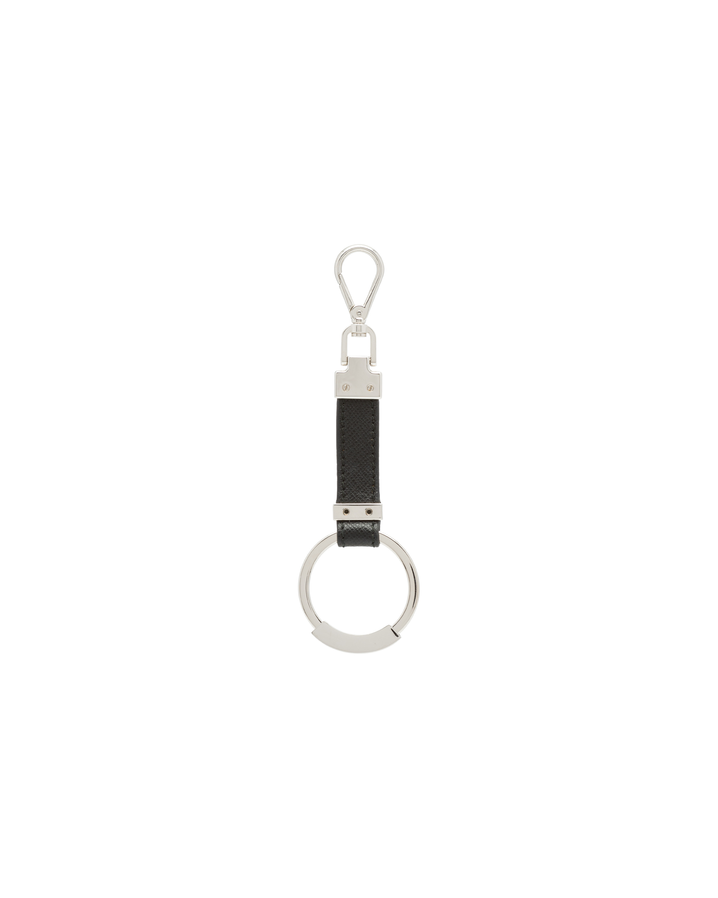 Saffiano Leather Keychain - 3