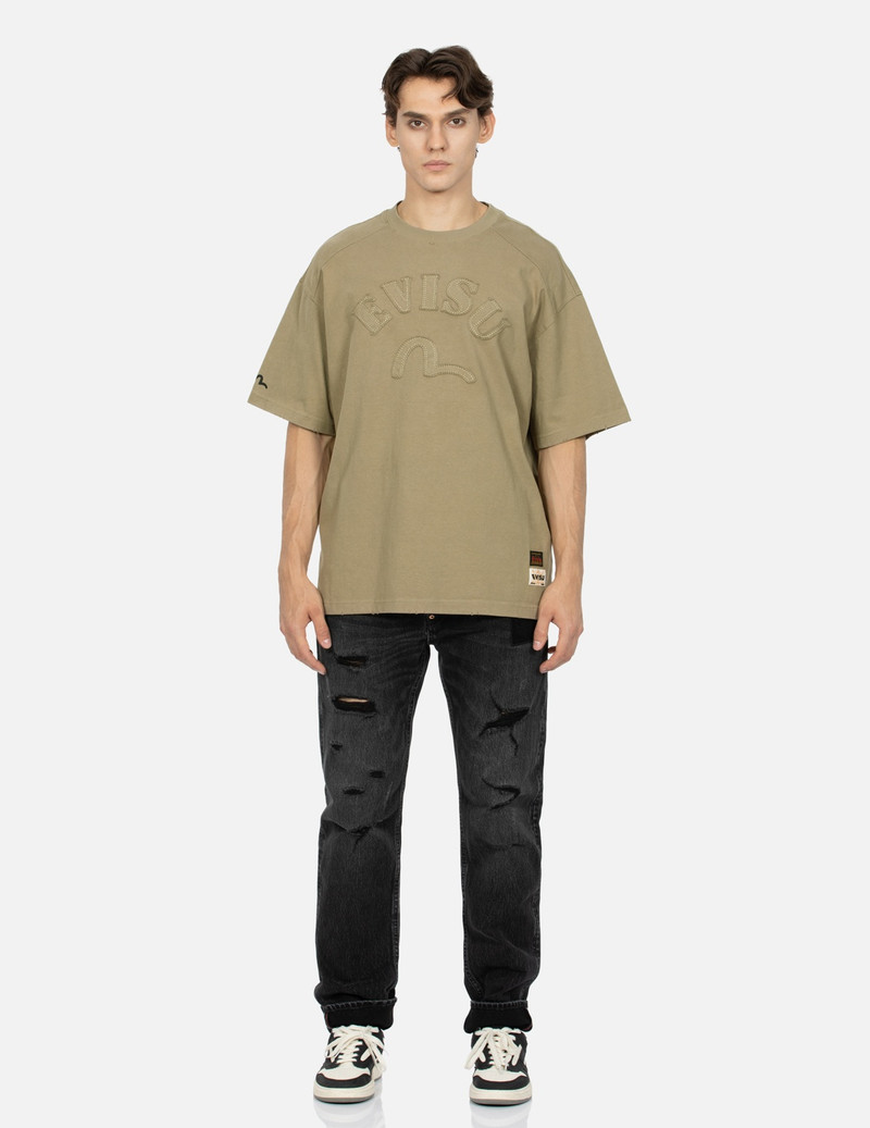 CAMOUFLAGE BRUSHSTROKE DAICOCK PRINT DISTRESSED CARROT FIT JEANS #2017 6