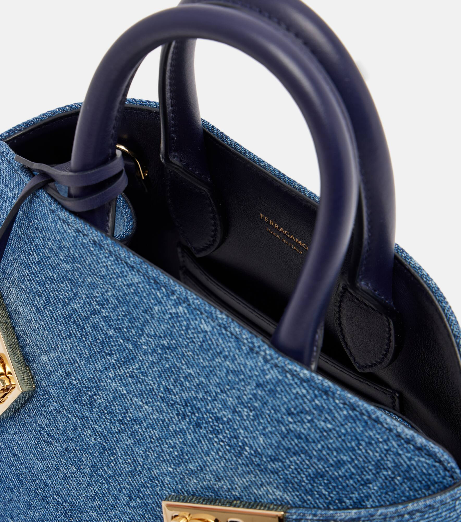 Hug Small denim tote bag - 3