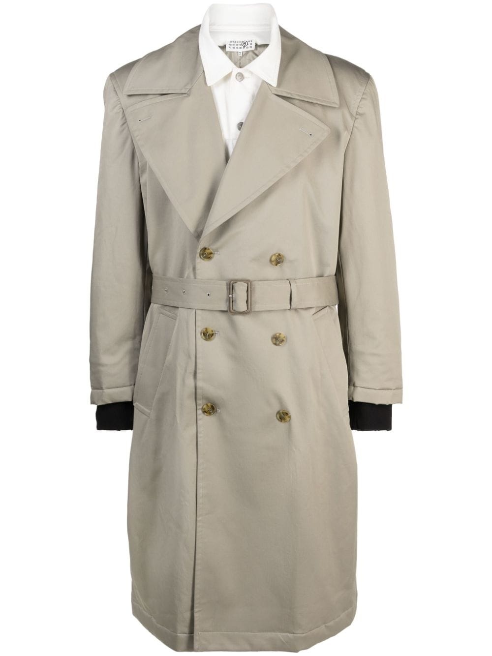 MM6 Maison Margiela belted double-breasted coat | REVERSIBLE