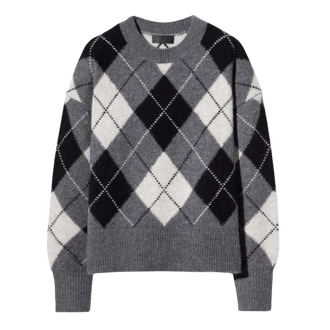 Donnika Argyle Knit - 1