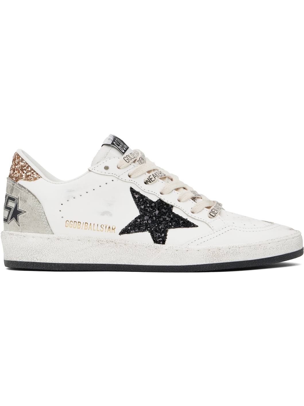 White Ball Star Sneakers - 1