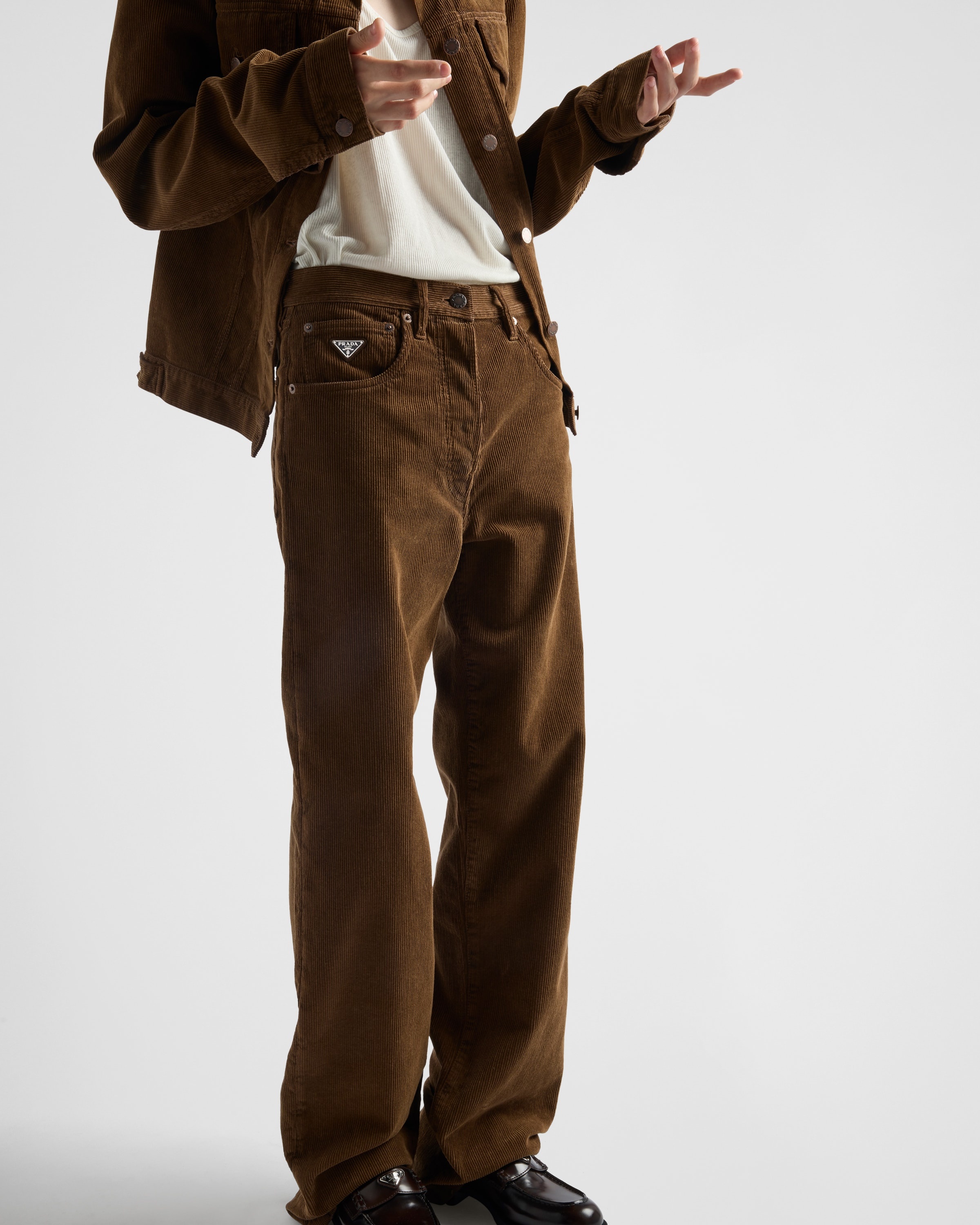 Corduroy blouson jacket - 4
