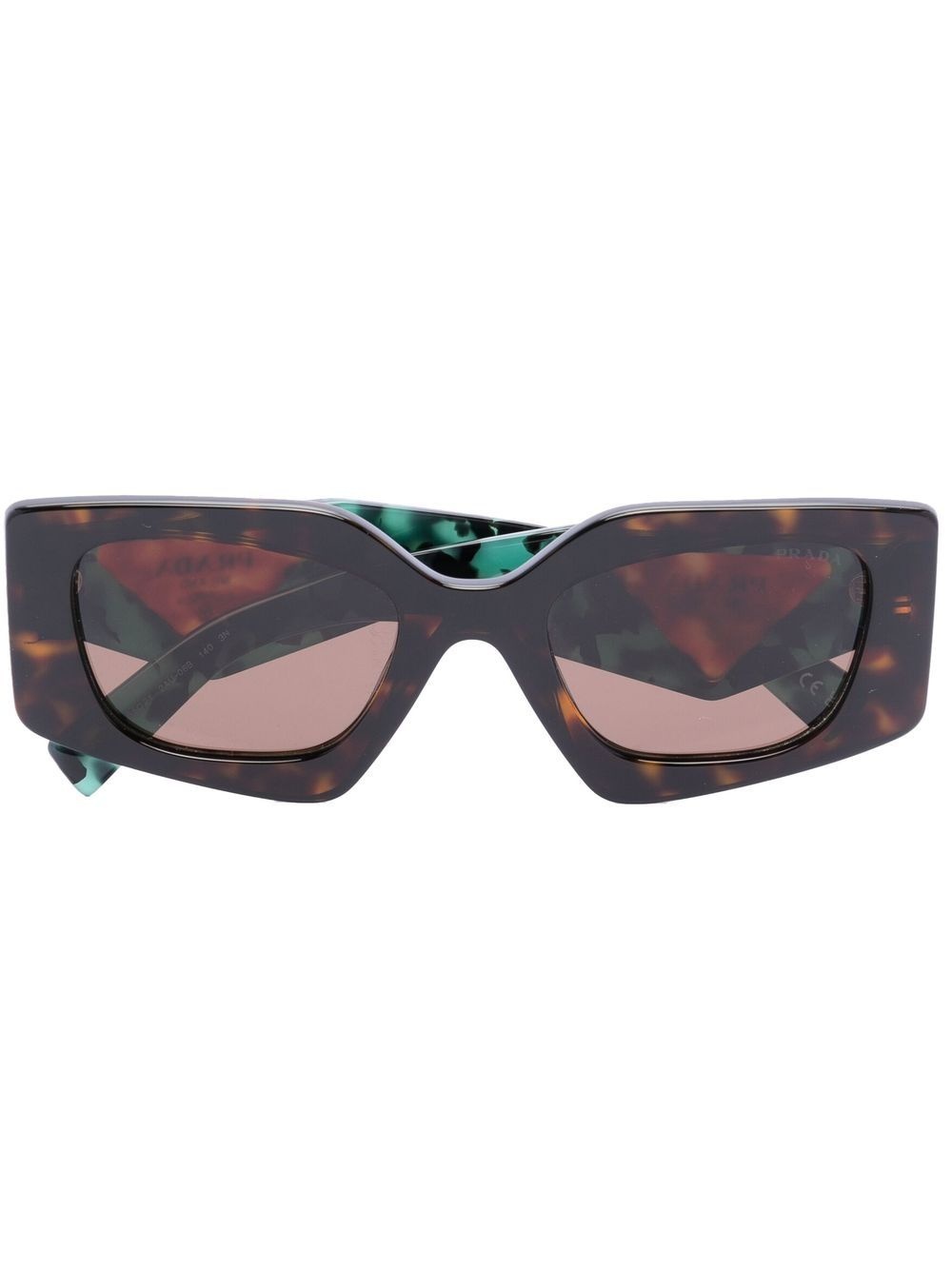 Temple tortoiseshell-effect sunglasses - 1