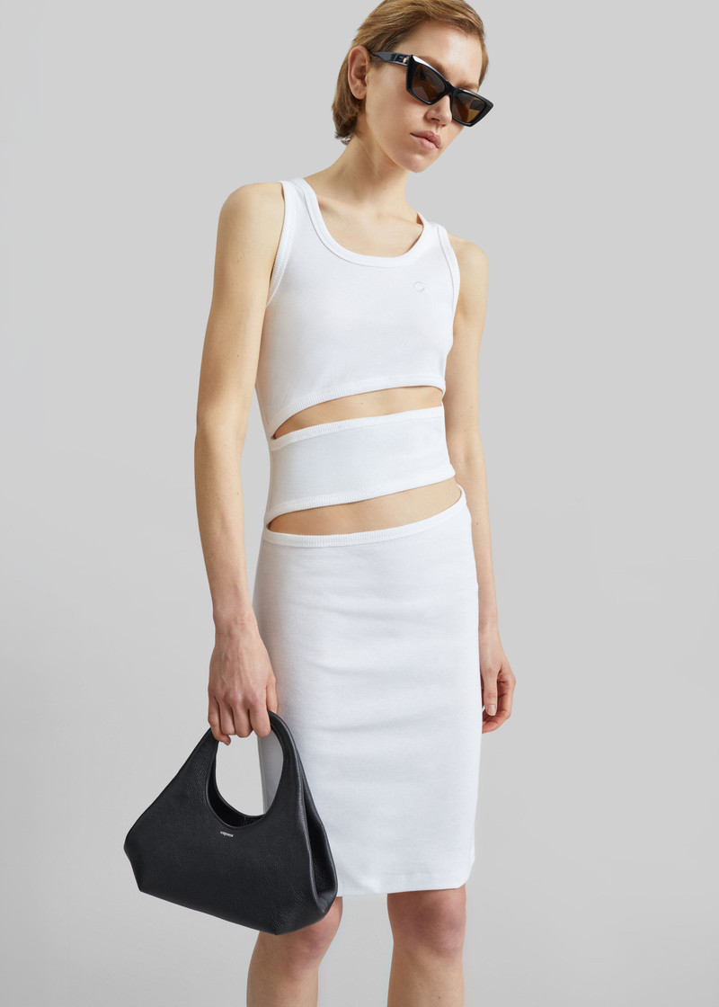 Coperni Spiral Tank Dress - White 1