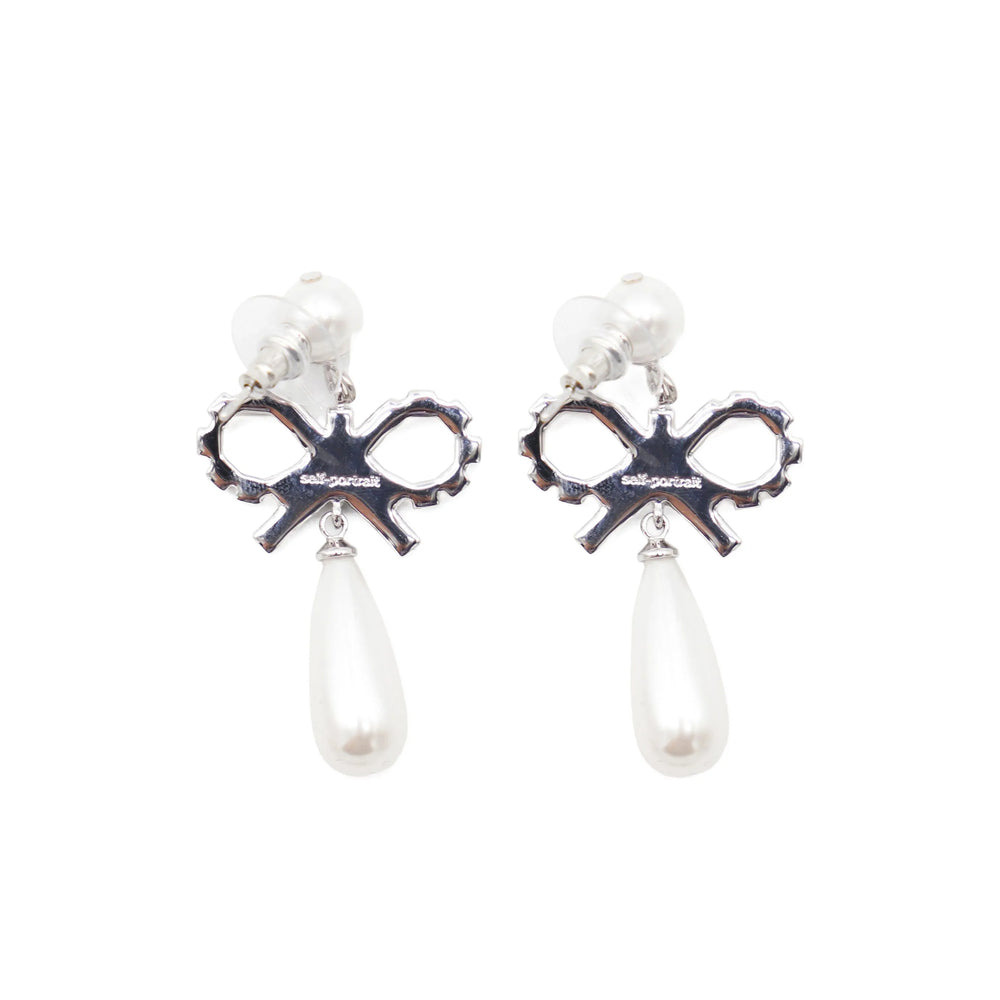 Self-Portrait Silver Earrings Women - 2