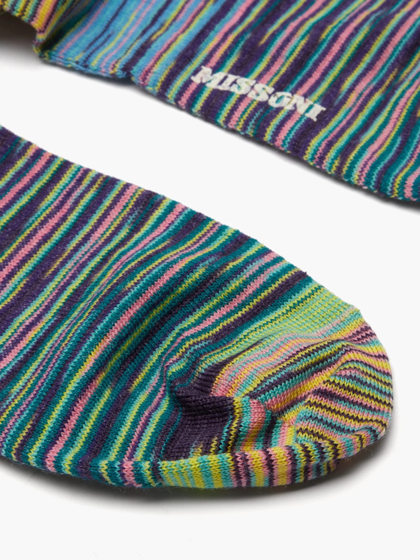 Striped cotton-blend socks - 3