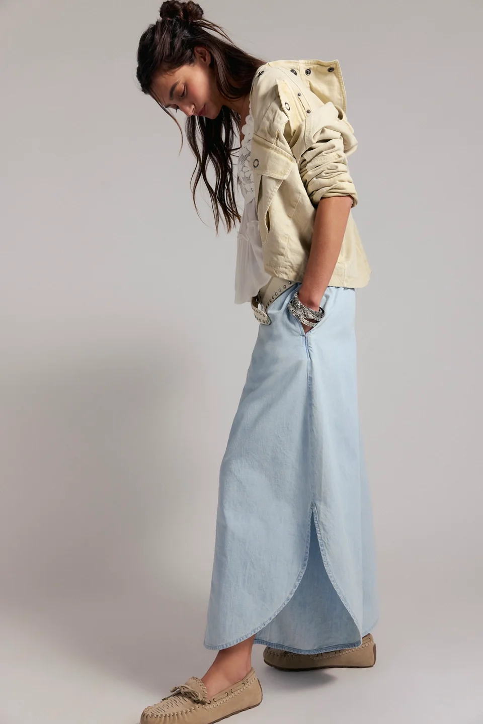 We The Free Sweet Pea Pull-On Tulip Jeans - 1