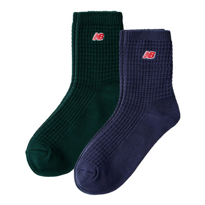 New Balance Waffle Knit Ankle Socks 2 Pack outlook