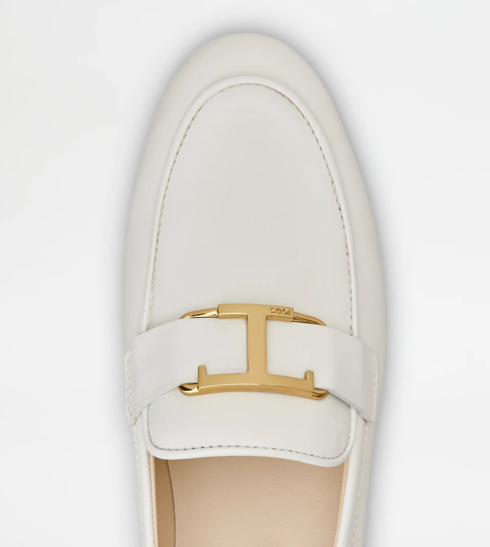 T TIMELESS LOAFERS IN LEATHER - WHITE - 5