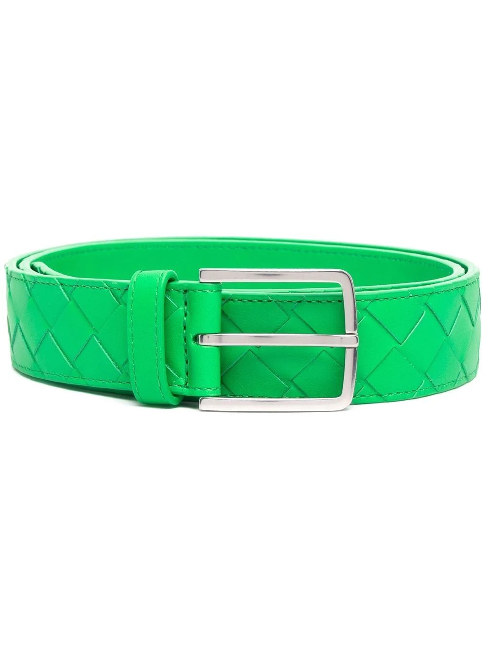 Intrecciato leather belt - 1