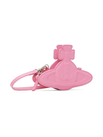 Vivienne Westwood Pink Nano Orb Crossbody Bag outlook