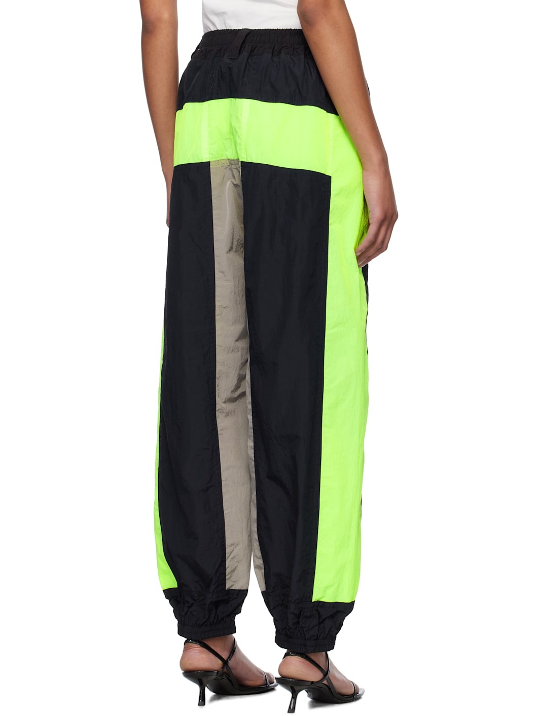 Multicolor Textured Nylon Track Pants - 3