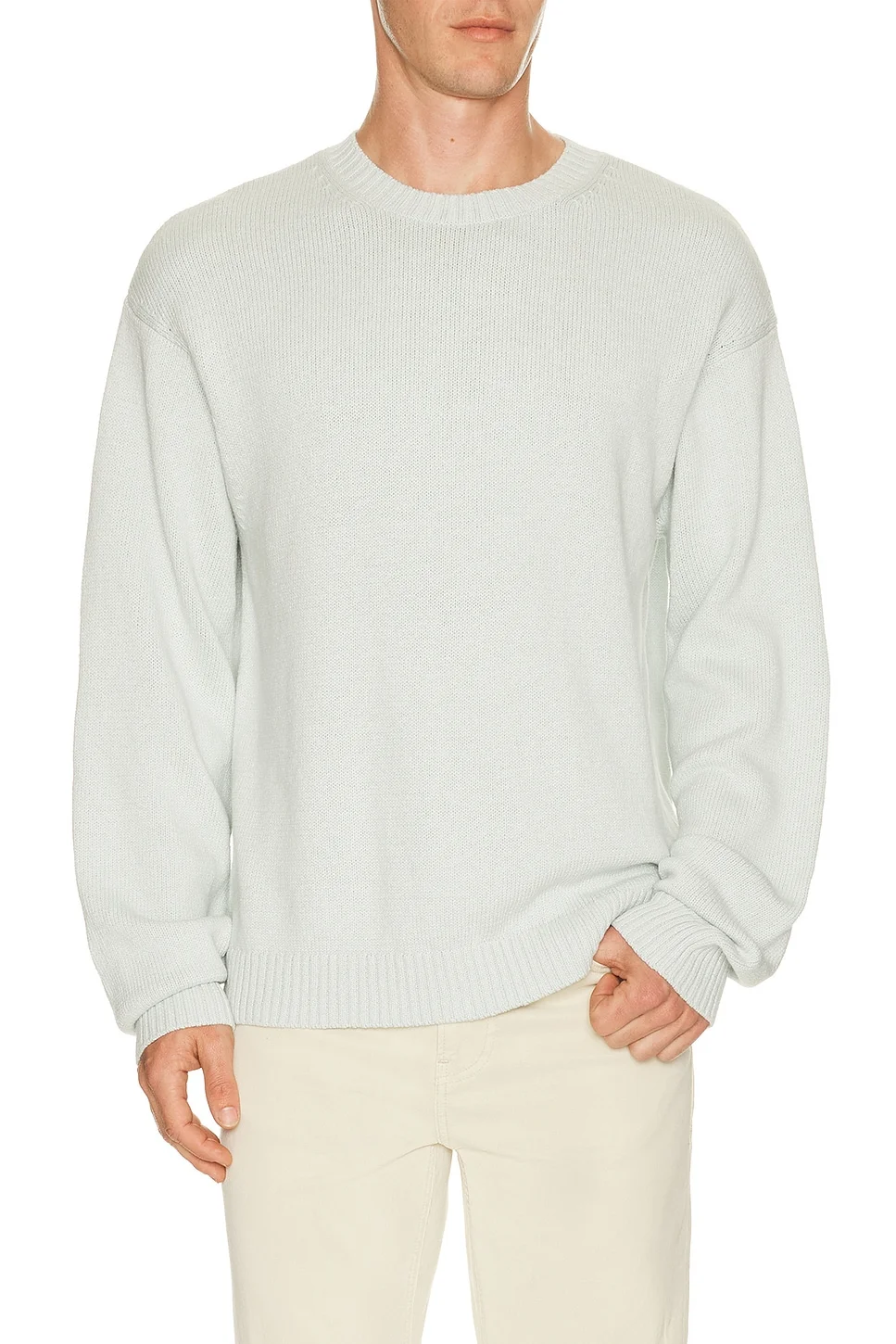 Cotton Silk Crewneck Sweater - 1