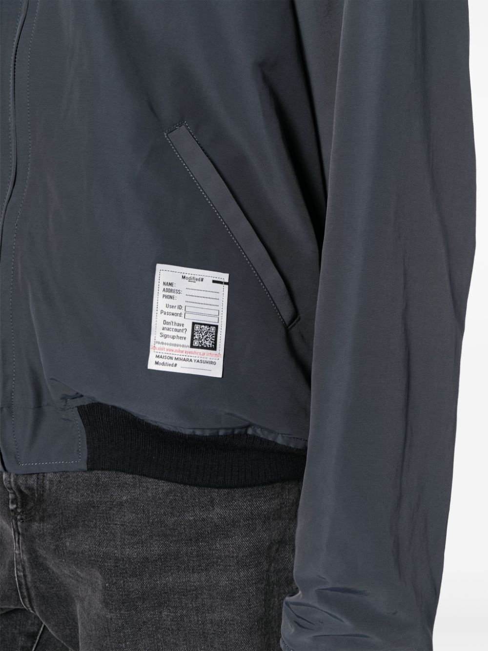 logo-patch cotton-blend bomber jacket - 5