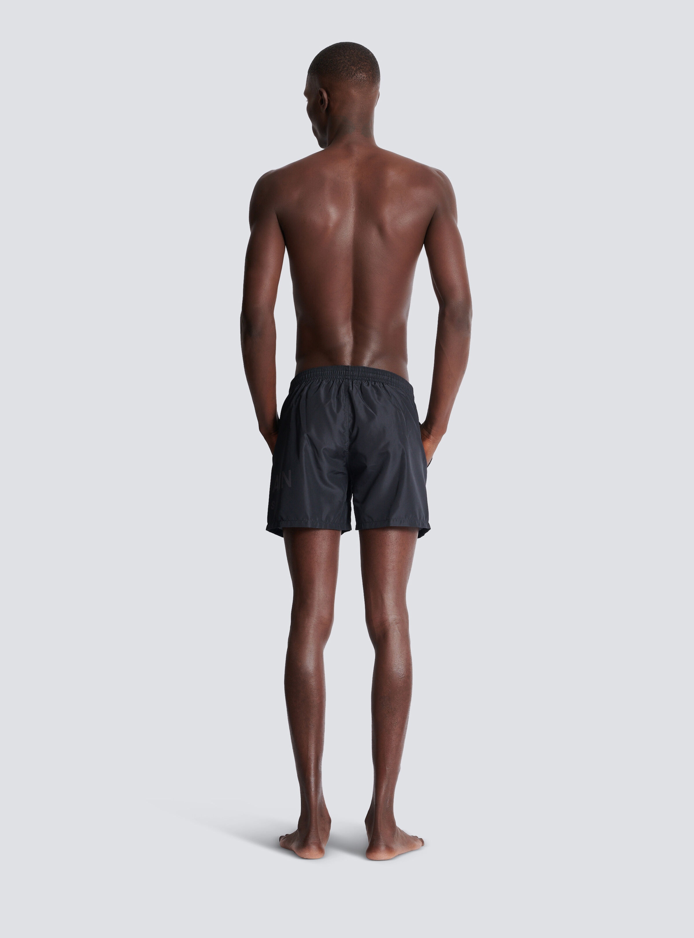 Printed Balmain Paris swim shorts - 4