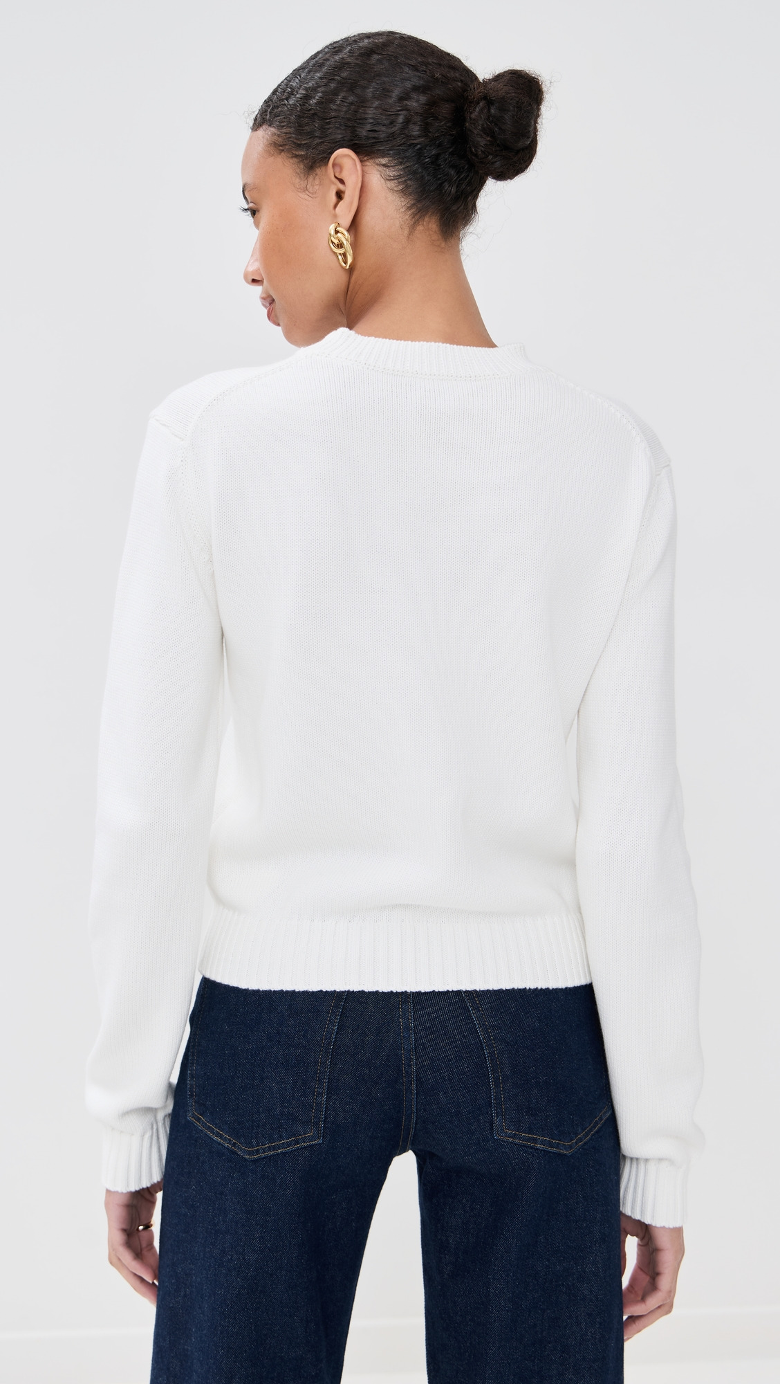 Mushroom Emblem Intarsia Crew Sweatshirt - 2