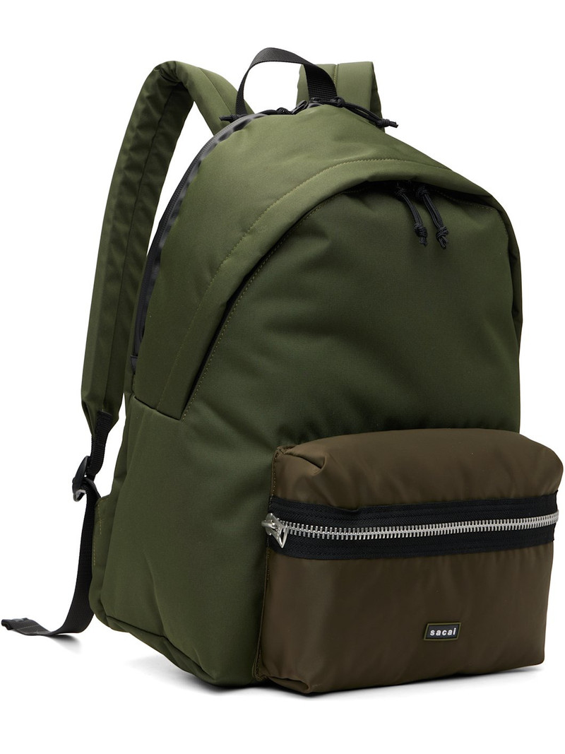 sacai Khaki Pocket Backpack outlook